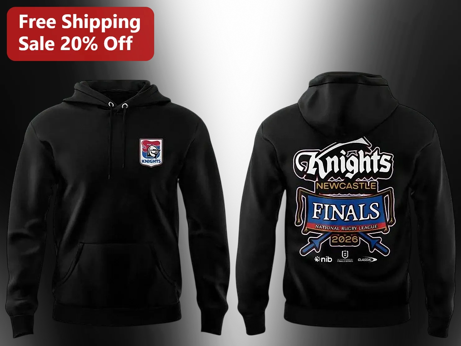 Knights Newcastle FINALS National Rugby League 2026 Hoodie