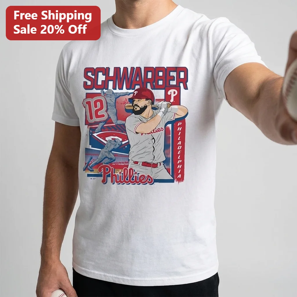 Kyle Schwarber 12 Philadelphia Phillies Baseball Tee, Retro Player Graphic Shirt Gift for Fans
