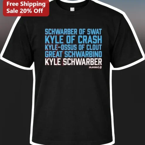 Kyle Schwarber Of Swat Great Schwarbino Nicknames Graphic Tee For Baseball Fans