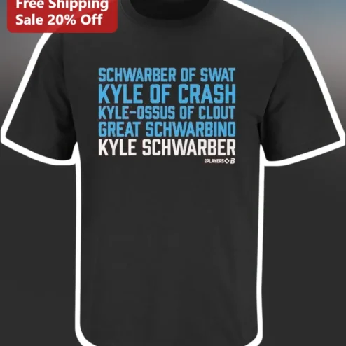 Kyle Schwarber Of Swat Great Schwarbino Tee Philadelphia Phillies Fan Gift