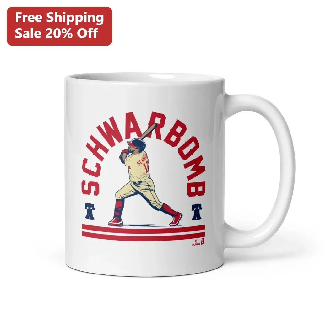 Kyle Schwarber Mug Philadelphia Phillies Baseball Fan Gift Retro Ceramic Coffee Cup