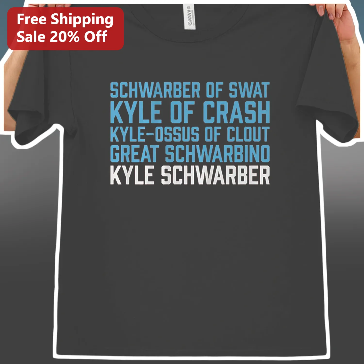 Kyle Schwarber Tee Schwarber of SWAT Great Schwarbino Funny Baseball Graphic Shirt for Phillies Fans