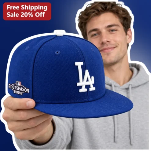 LA Postseason 2026 Hat Dodgers Playoff Snapback Cap For Baseball Fans