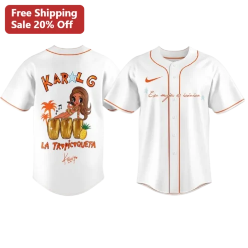 La Tropicvqueta Esa Mujer Es Iconica Karol G Baseball Jersey