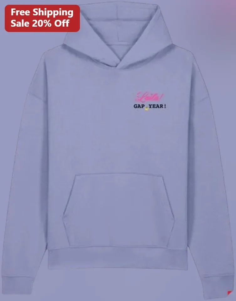 Ladies GAP Year Hoodie Travel Adventure Gift for Women Soft Fleece Pullover