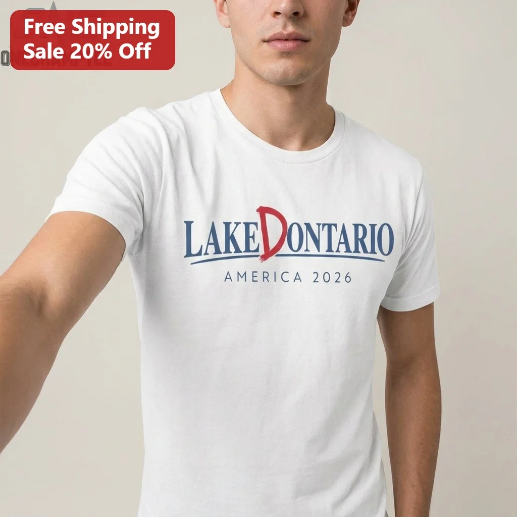 Lake Dontario America 2026 Graphic Tee Funny Political Parody Shirt Gift
