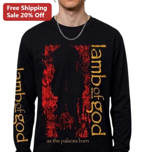 Lamb Of God As The Palaces Burn Long Sleeve Tee Heavy Metal Band Merch