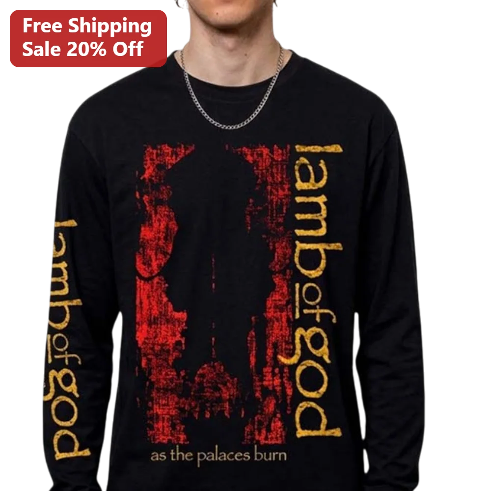 Lamb Of God As The Palaces Burn Long Sleeve Tee Heavy Metal Band Merch