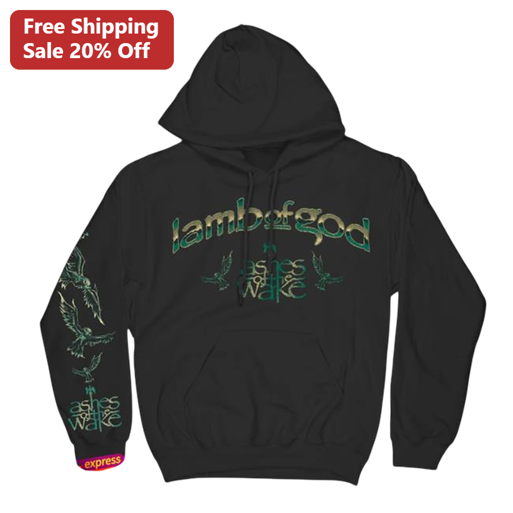 Lamb of God Ashes of the Wake Hoodie, Heavy Metal Band Merch Graphic Sweatshirt