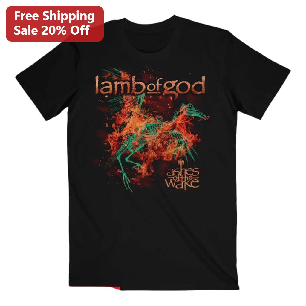 Lamb of God Ashes of the Wake Tee Heavy Metal Band Graphic Shirt for Fans