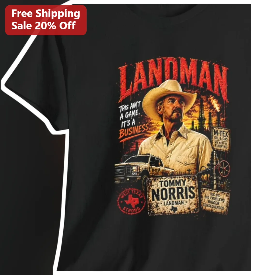 Landman This Ain't A Game It's A Business Tommy Norris Billy Bob Thornton Tee