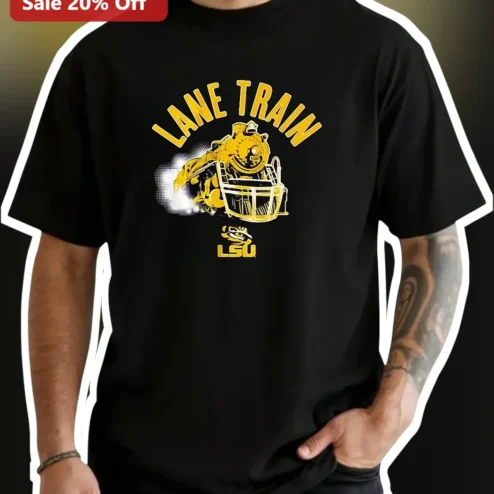 Lane Train LSU Tigers Graphic Tee All Aboard Baton Rouge Football Fan Shirt