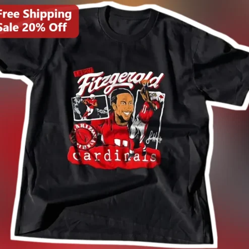 Larry Fitzgerald Arizona Cardinals Hall of Fame Signature Graphic Tee