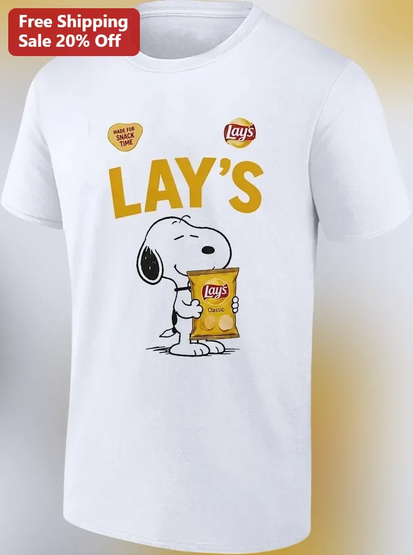 Lay's Made For Snack Time Snoopy Graphic Tee