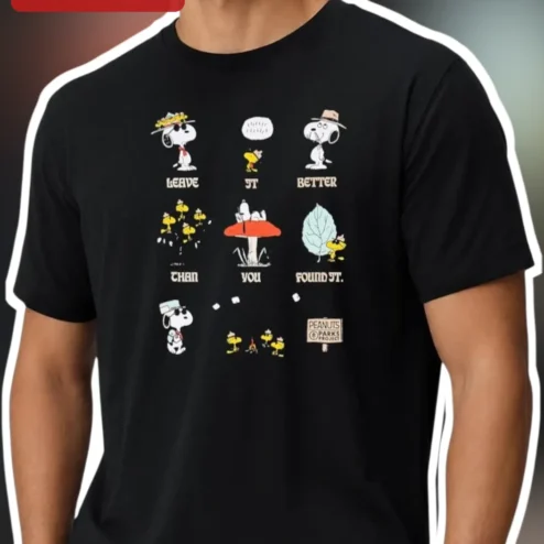Leave It Better Than You Found It Snoopy Camping Graphic Tee