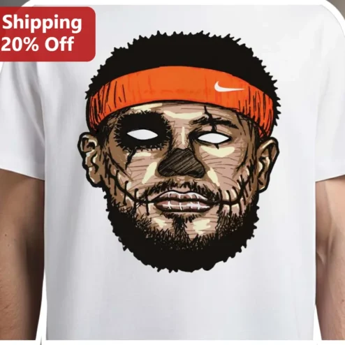 LeBron James Horror Graphic Tee Basketball NBA Scary Art Shirt