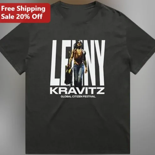 Lenny Kravitz Global Citizen Festival Tee 2026 Concert Merch Graphic Shirt
