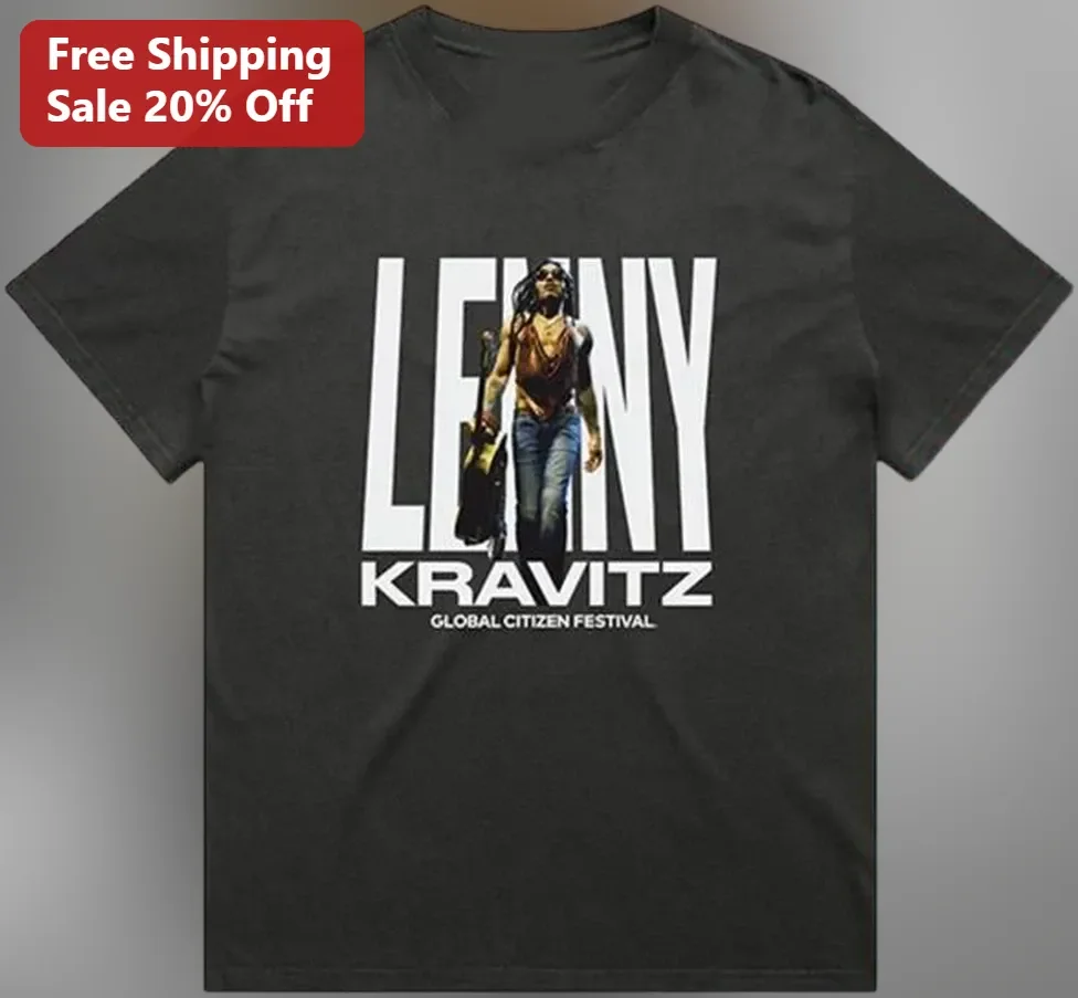 Lenny Kravitz Global Citizen Festival Tee 2026 Concert Merch Graphic Shirt