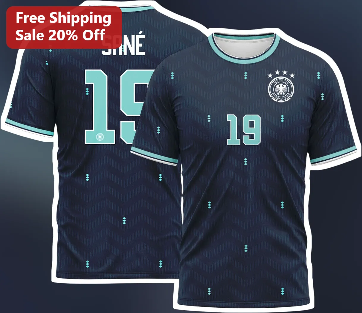 Leroy Sané Germany DFB Fan Gear Tee Personalized Soccer Shirt Gift