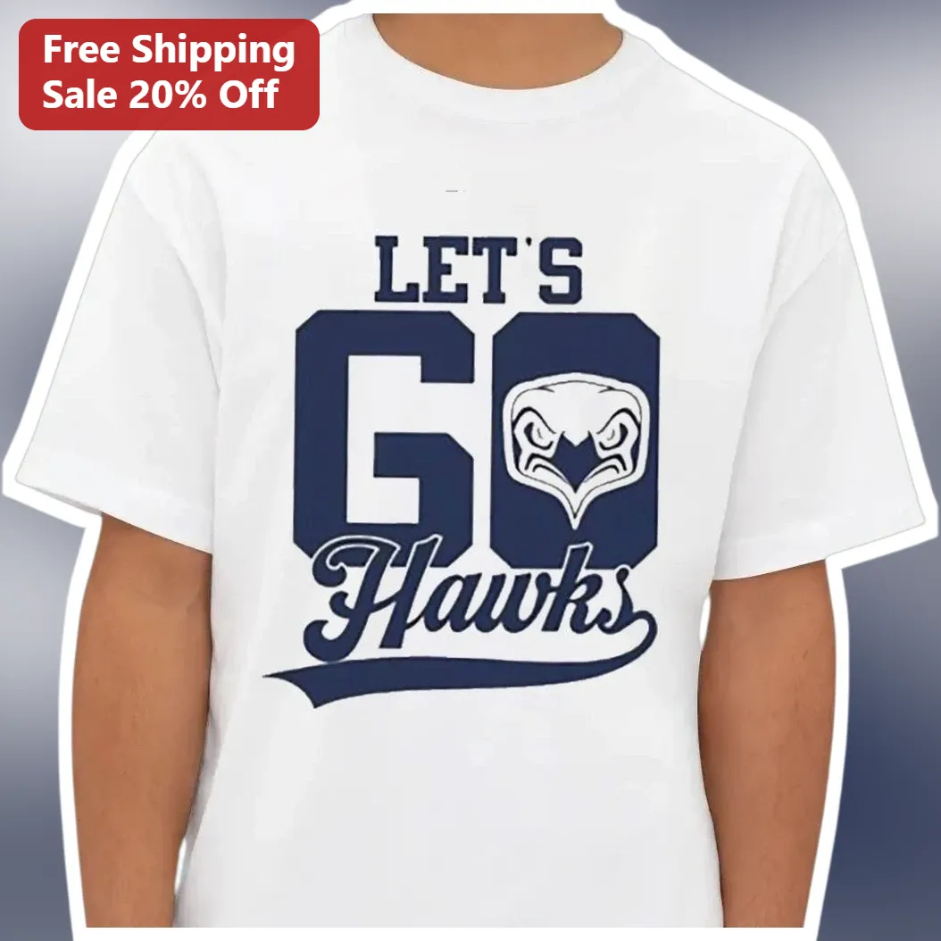 Let's Go Hawks Graphic Tee Iowa Hawkeyes Fan Shirt Gameday Spirit Apparel