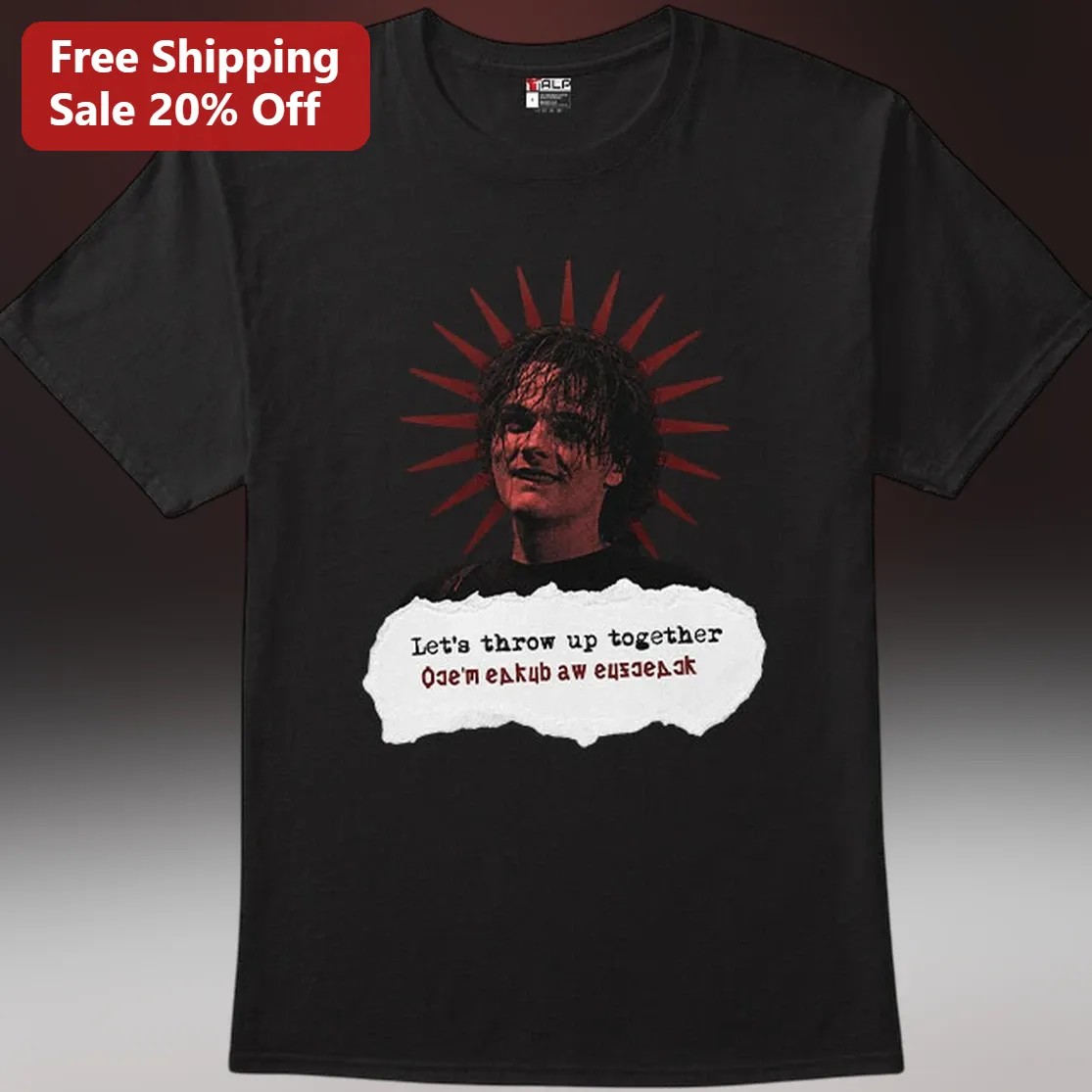 Let's Throw Up Together Tee Robert Smith The Cure Goth Rock Band Shirt Gift for 80s Alt Music Fans