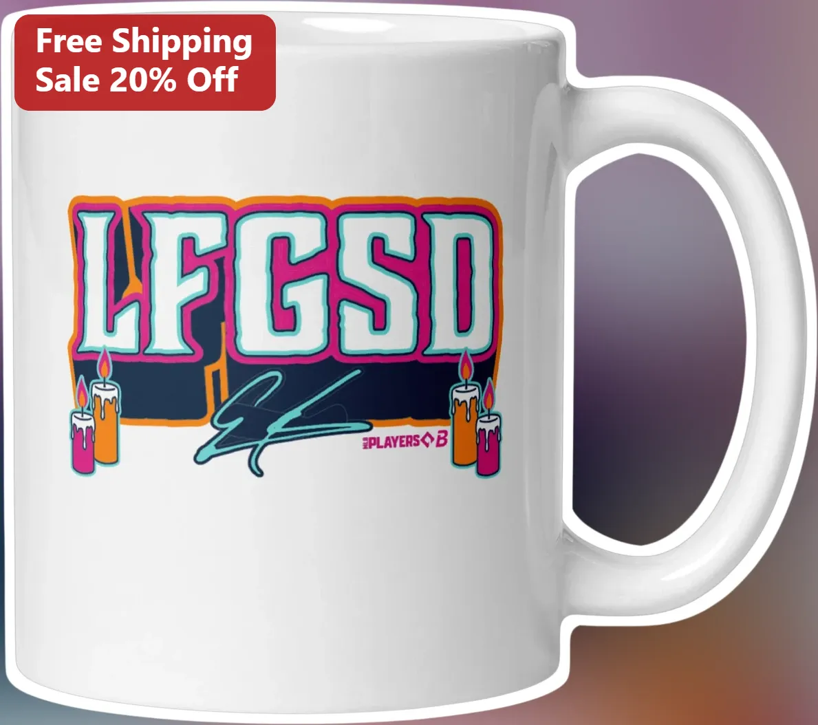 Mug LeBron James Signature Coffee Cup Basketball Fan Gift