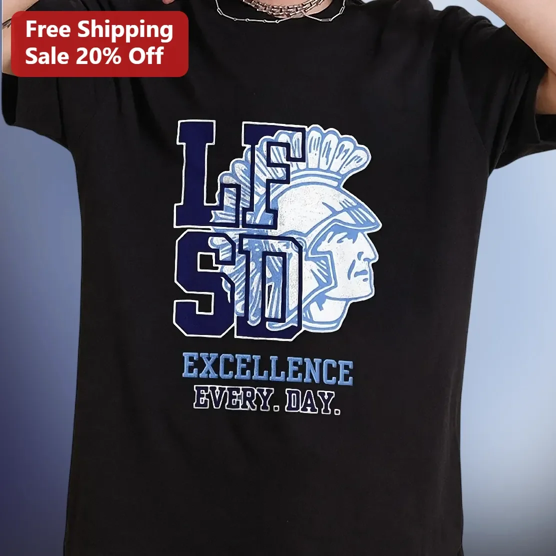 LFSD Excellence Every Day Tee Motivational Mindset Graphic Shirt for Students Athletes