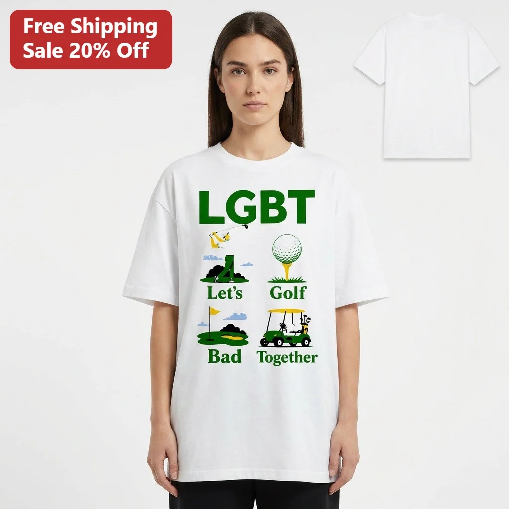 LGBT Let's Golf Bad Together Tee Funny Gay Golfer Pride Month Gift Shirt