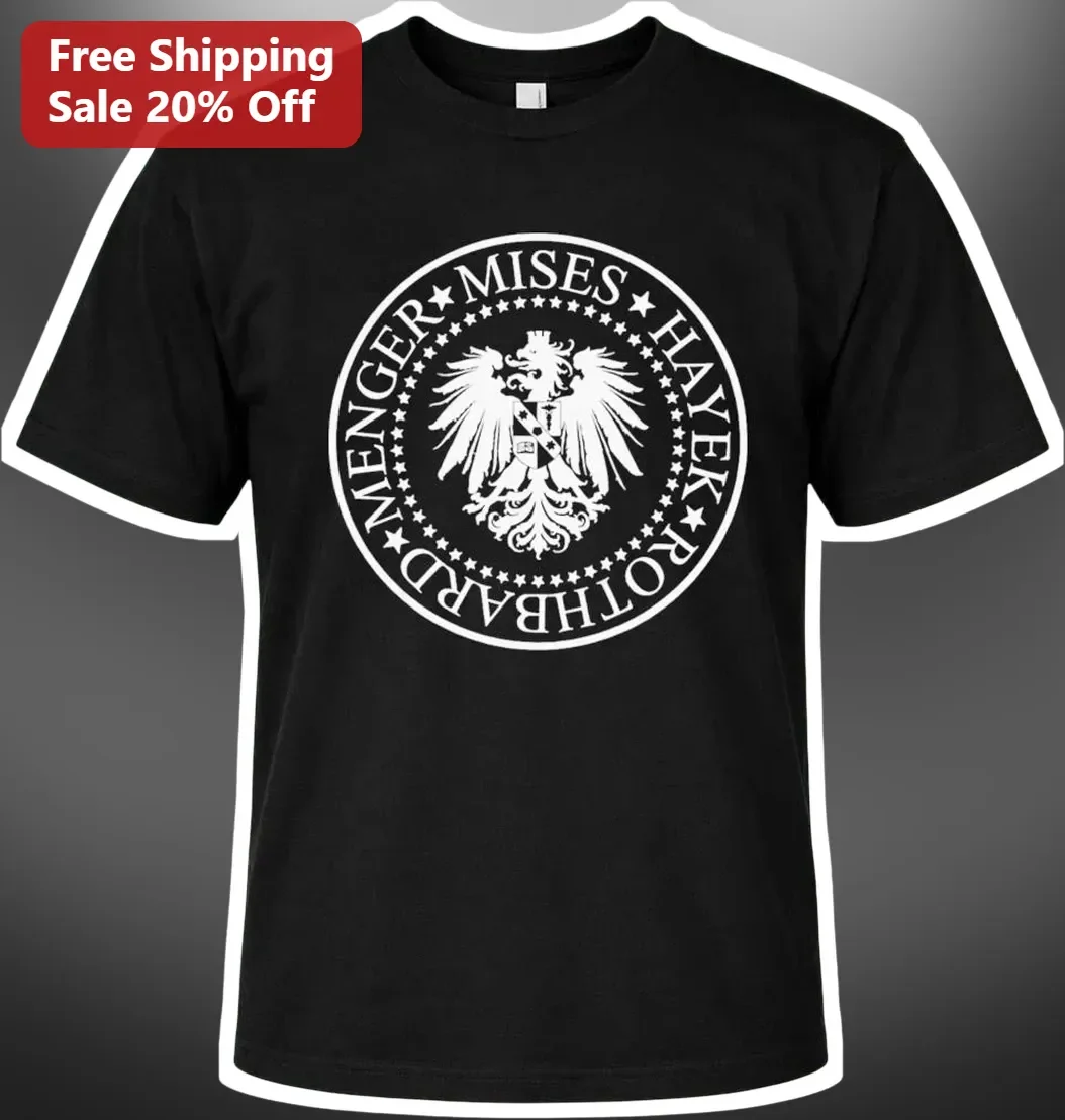 Libertarian Eagle Crest Tee Austrian Economics Political Graphic Shirt