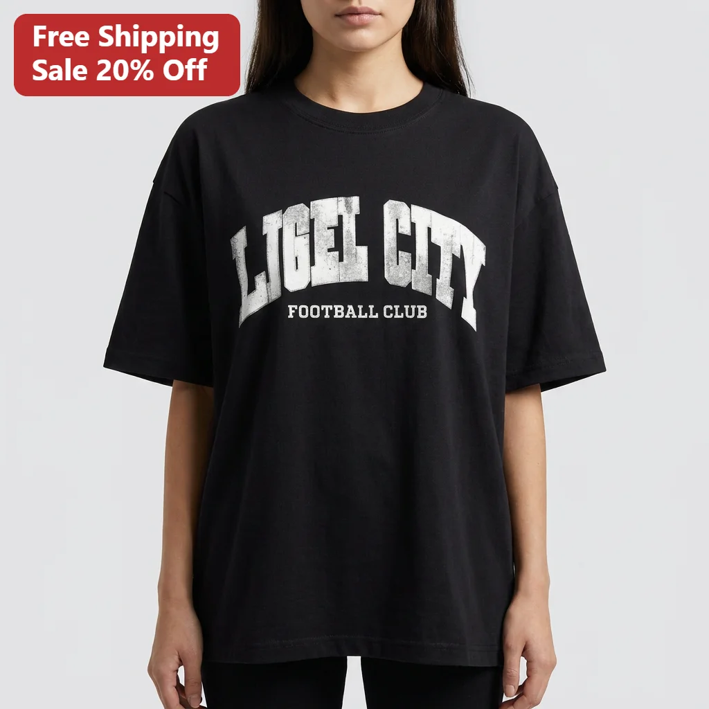 Ligel City Football Club Tee, Vintage Collegiate Soccer Fan Shirt, Game Day Gift for Soccer Fans