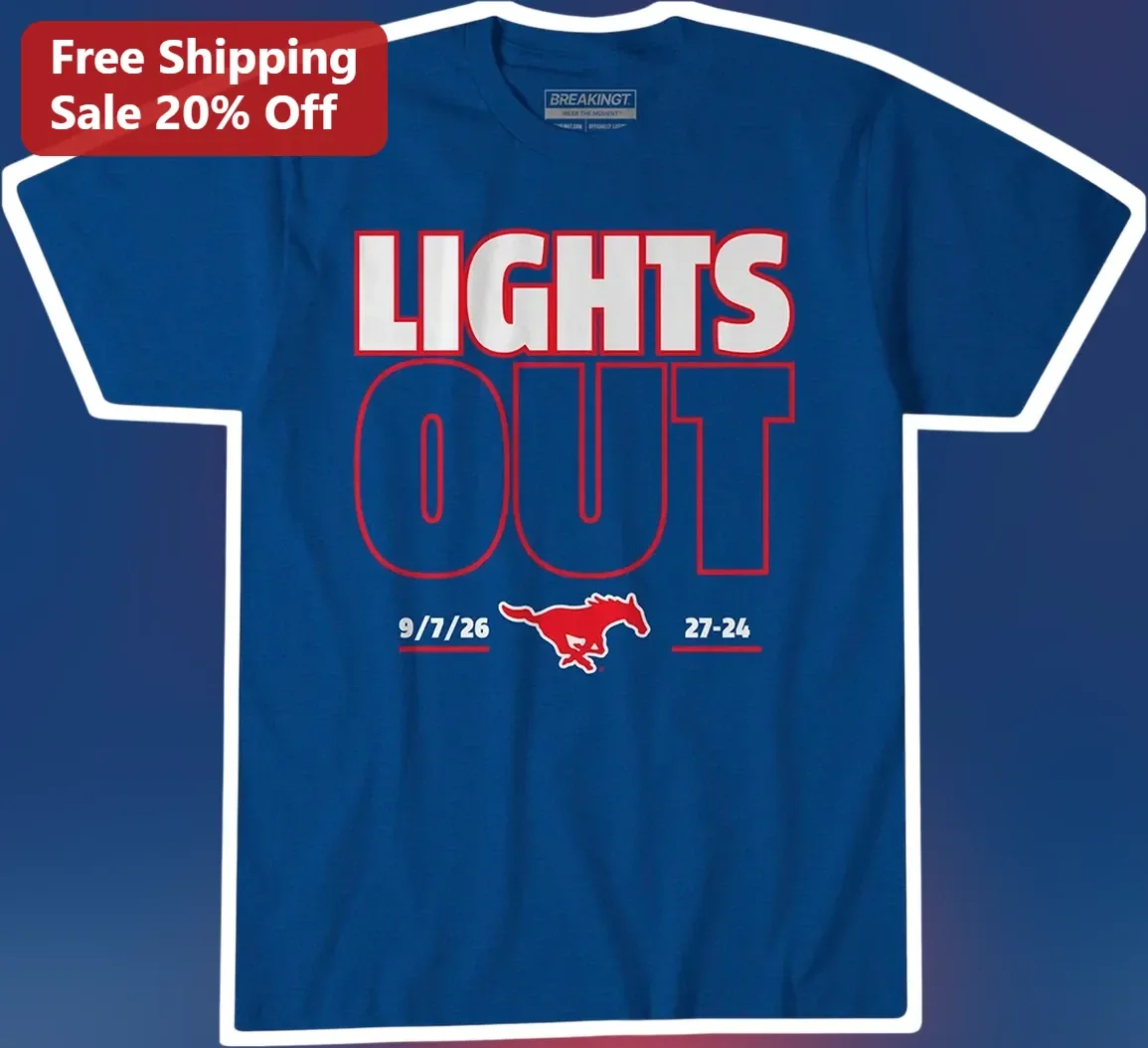 Lights Out Horse Racing Tee Sporty Graphic Shirt for Equestrian Fans