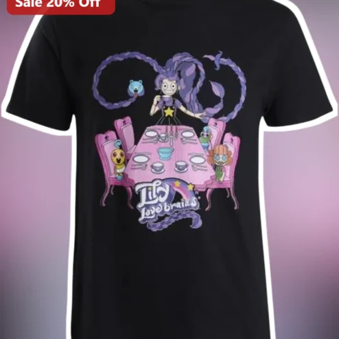 Lily Lovebraids Graphic Tee Poppy Playtime Character Shirt for Kids Fans