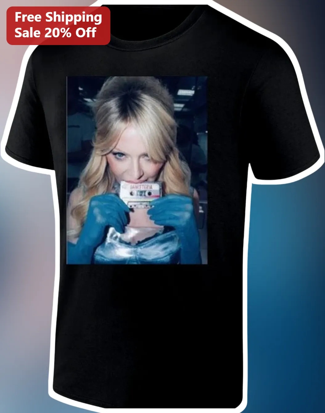 Lindsay Lohan Tee Y2K Nostalgia Cassette Tape Photo Graphic T-Shirt for Women Men