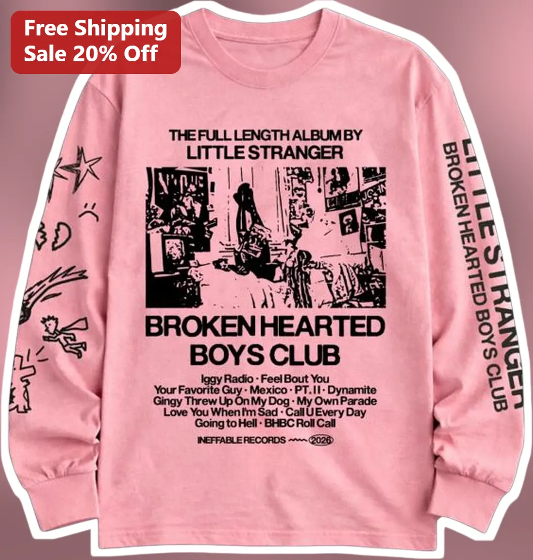 Little Stranger Broken Hearted Boys Club The Full Length Album Graphic Tee Indie Band Merch
