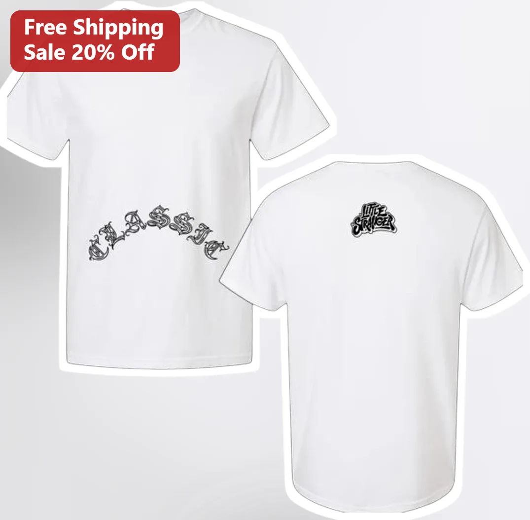 Little Stranger Classic Tee Gothic Typography Streetwear Graphic Shirt