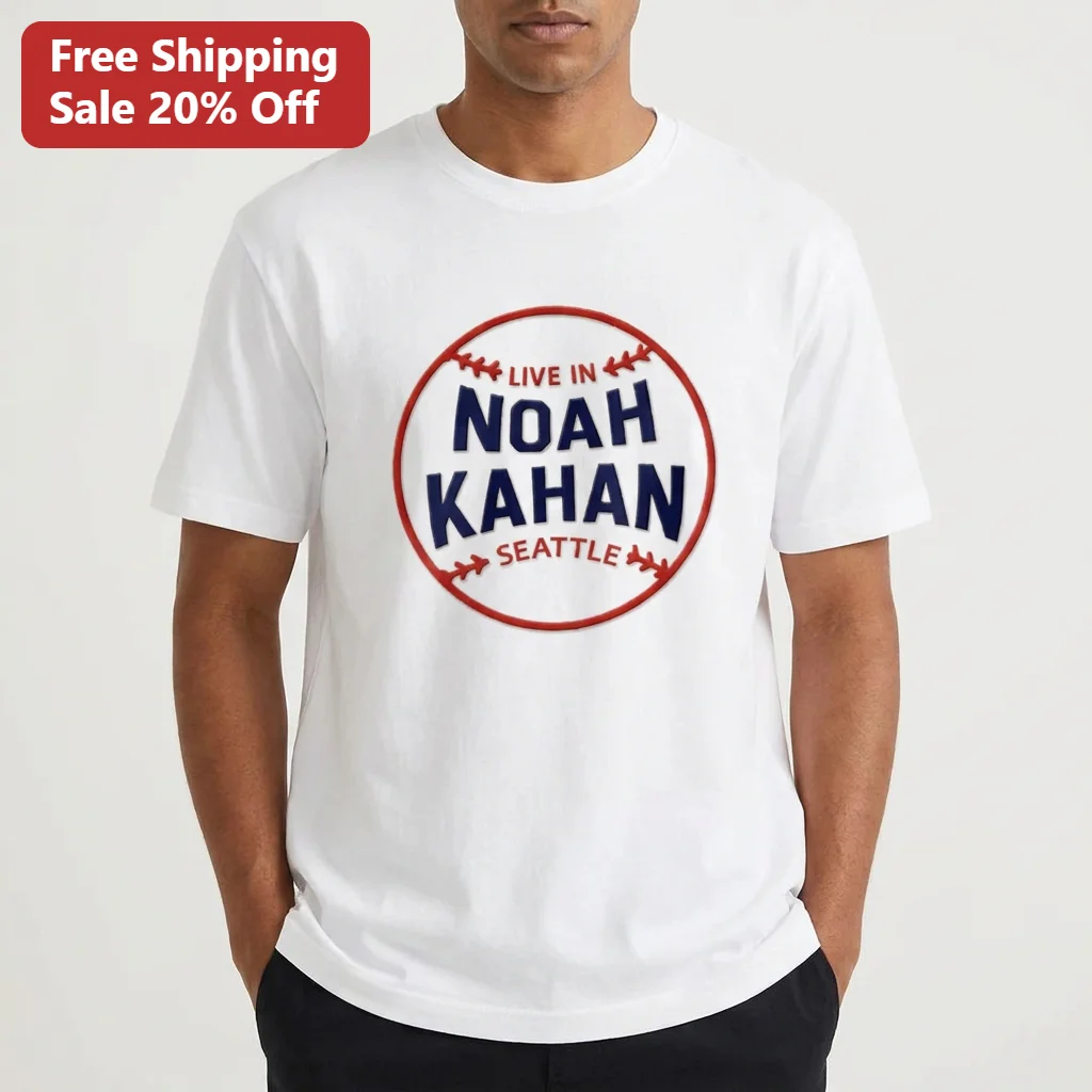 Live in Noah Kahan Seattle Tee, Retro Baseball Varsity Concert Tour Shirt Gift for Folk Pop Fans