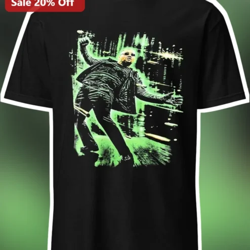 LL Cool J Tee Retro Hip Hop Glitch Art Graphic T-Shirt for Men Women