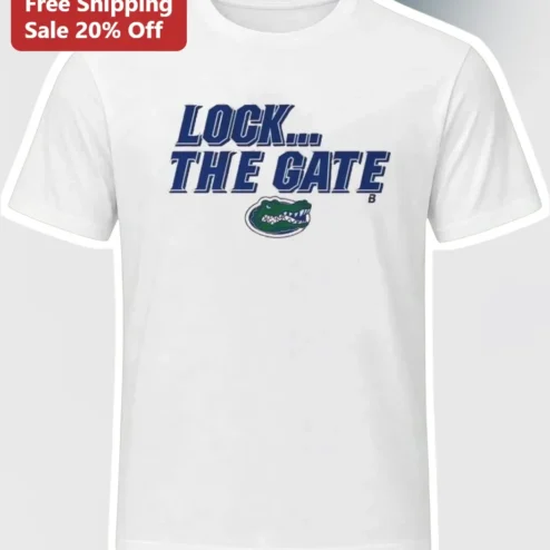 Lock The Gate Florida Gators Tee College Football Fan Apparel