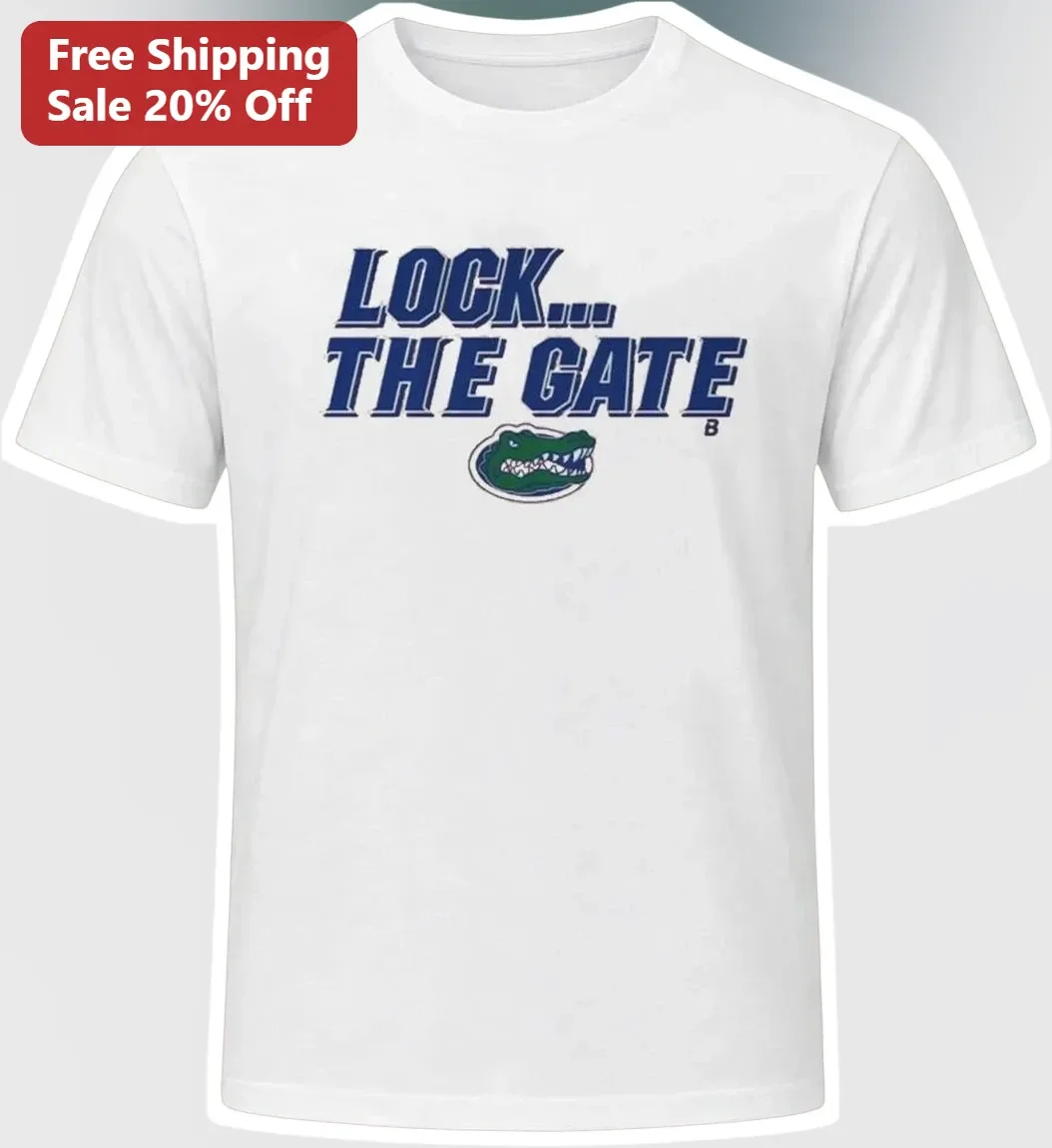 Lock The Gate Florida Gators Tee College Football Fan Apparel