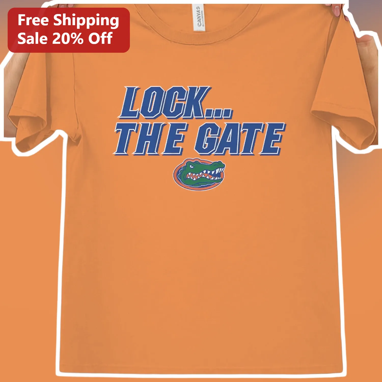 Lock The Gate Florida Gators Tee College Football Fan Graphic Shirt