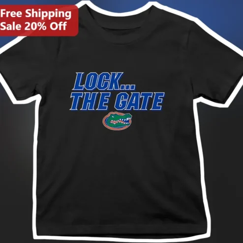 Lock The Gate Florida Gators Tee UF Football Fan Shirt