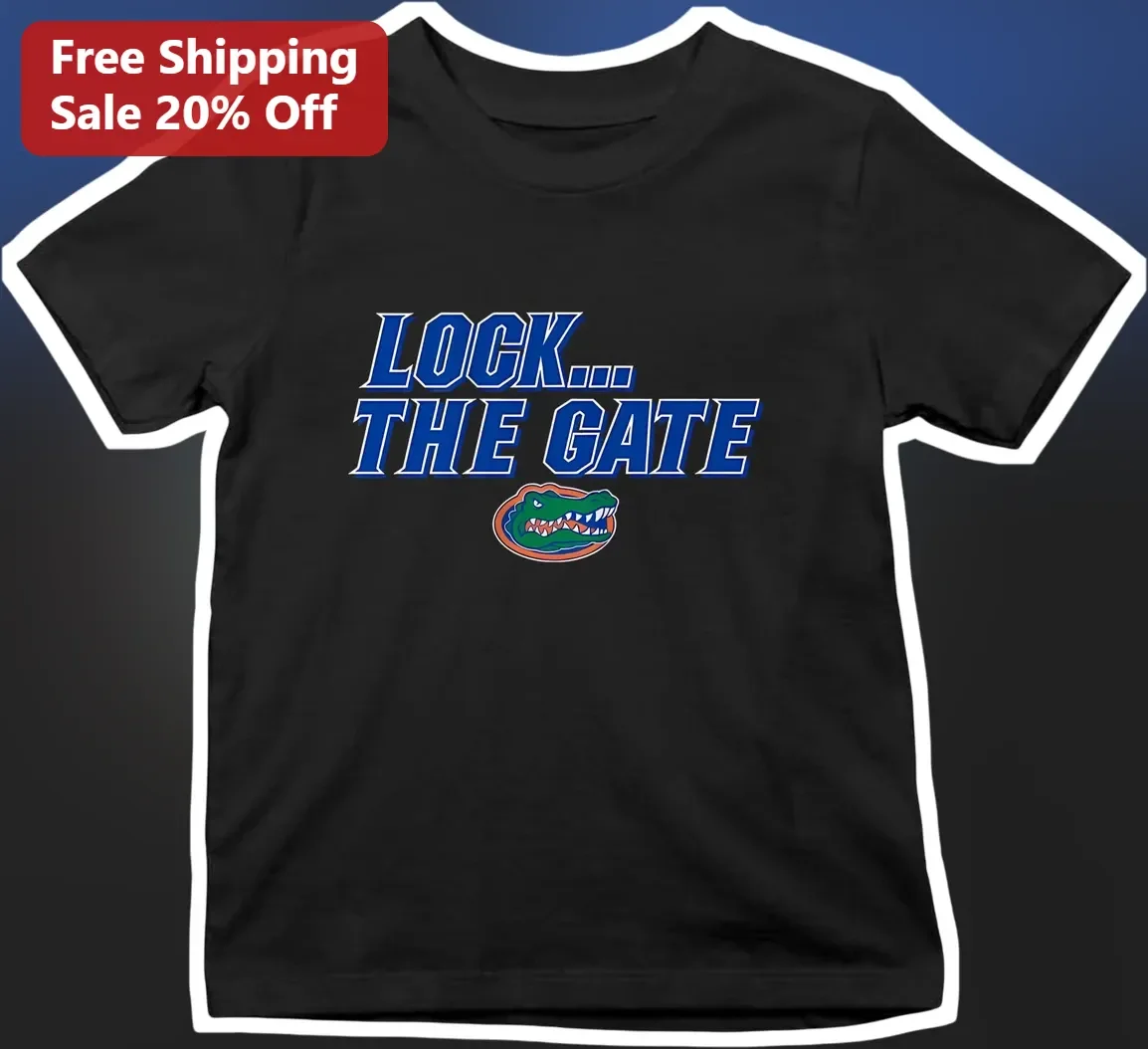 Lock The Gate Florida Gators Tee UF Football Fan Shirt
