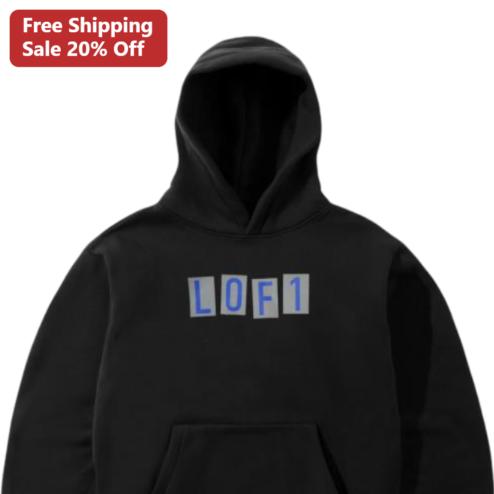 LOF1 Hoodie Urban Streetwear Graphic Sweatshirt, Modern 1of1 Aesthetic Casual Pullover for Men and Women