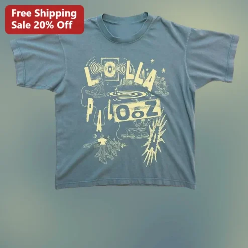 Lollapalooza Vintage Music Festival Graphic Tee For Men Women