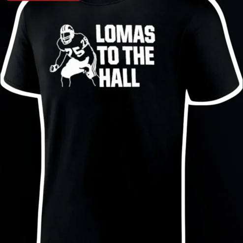 Lomas to the Hall Tee Zach Lomas Michigan State Football Fan Gift Black Cotton Shirt