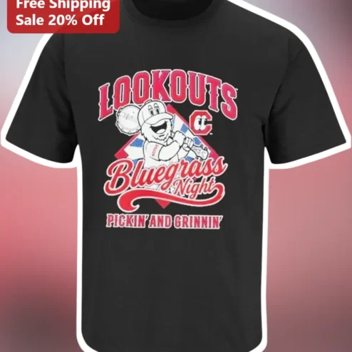 LOOKOUTS Bluegrass Night Pickin' And Grinnin' Tee