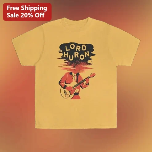 Lord Huron Vintage Guitarist Graphic Tee Retro Indie Folk Band Shirt Gift for Men Women