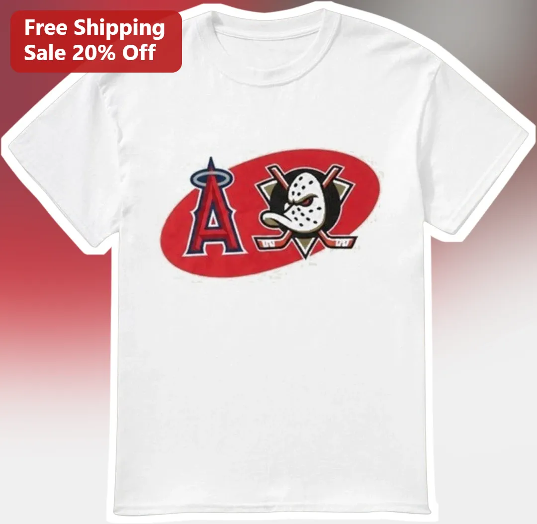 Los Angeles Angels Anaheim Ducks Mashup Tee SoCal Sports Fan Gift