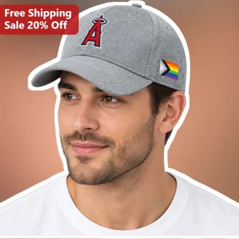 Los Angeles Angels Pride Hat MLB Rainbow Flag Baseball Cap for Men