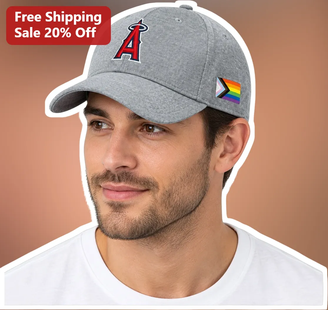 Los Angeles Angels Pride Hat MLB Rainbow Flag Baseball Cap for Men